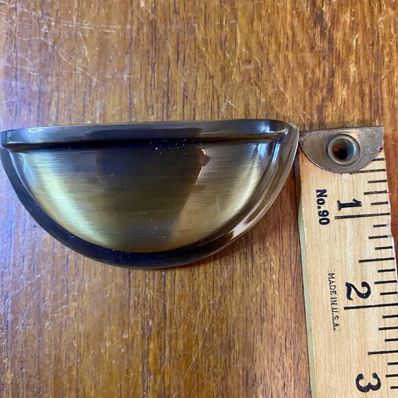 NEW Brushed Oil-Rubbed Bronze Cup Cabinet Hardware Handle QUALITY No Screws - Picture 4 of 4